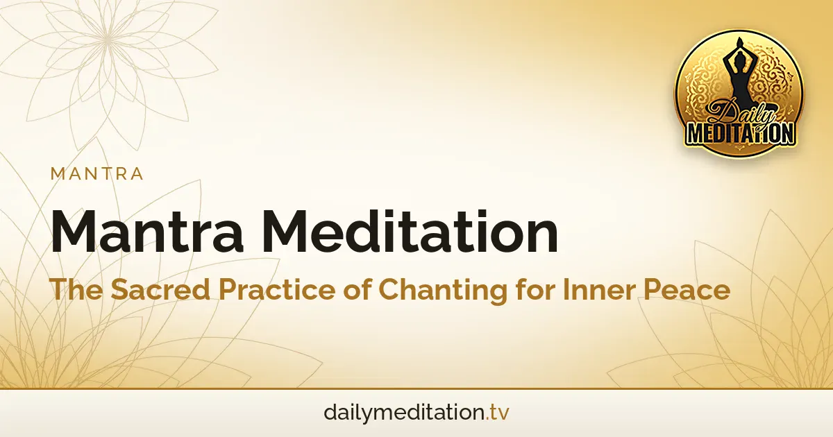 Read more about the article Mantra Meditation: The Sacred Practice of Chanting for Inner Peace
