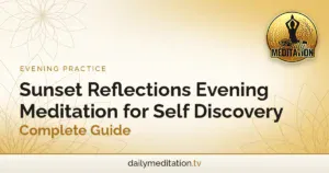 Read more about the article Sunset Reflections Evening Meditation for Self Discovery – Complete Guide