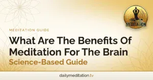 What Are The Benefits Of Meditation For The Brain - Science-Based Guide