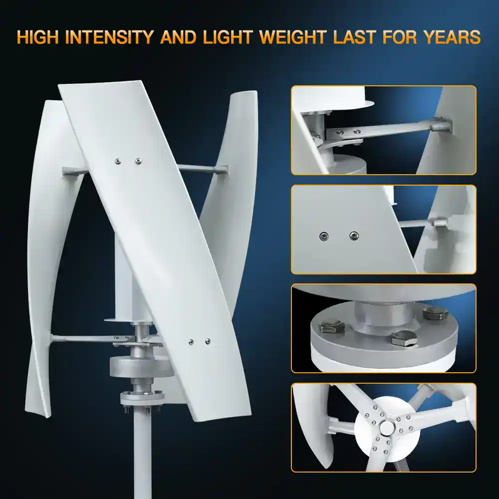 ⁦טורבינת רוח Maglev אנכית 3KW/5KW: עצמאות אנרגטית שקטה לבית⁩ – תמונה ⁦3⁩