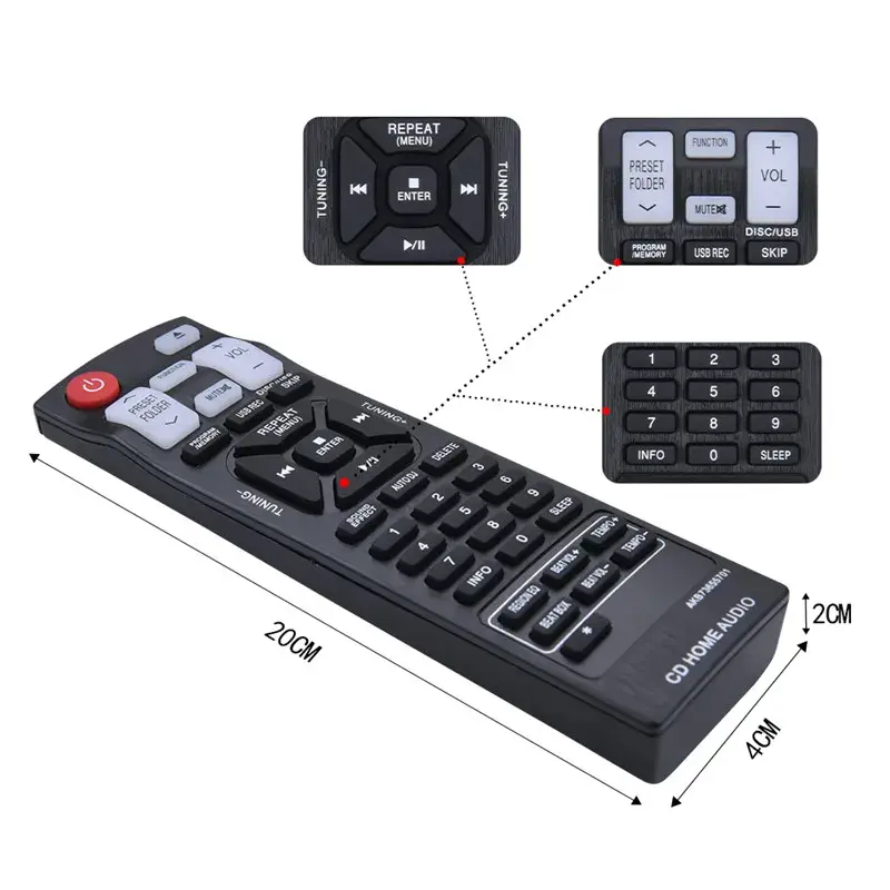⁦שלט אוניברסלי למערכת שמע LG | פתרון מיידי דגם AKB73655701⁩ – תמונה ⁦2⁩