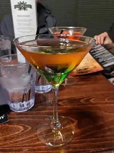 Elegant cocktail served at Dublin Square in Lansing, MI.