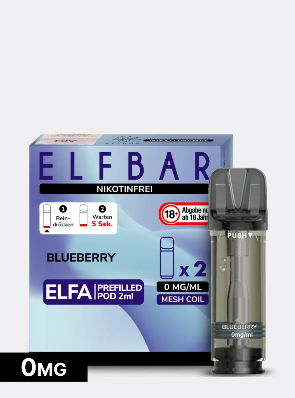 ELFBAR ELFA POD Nikotinfrei-blueberry