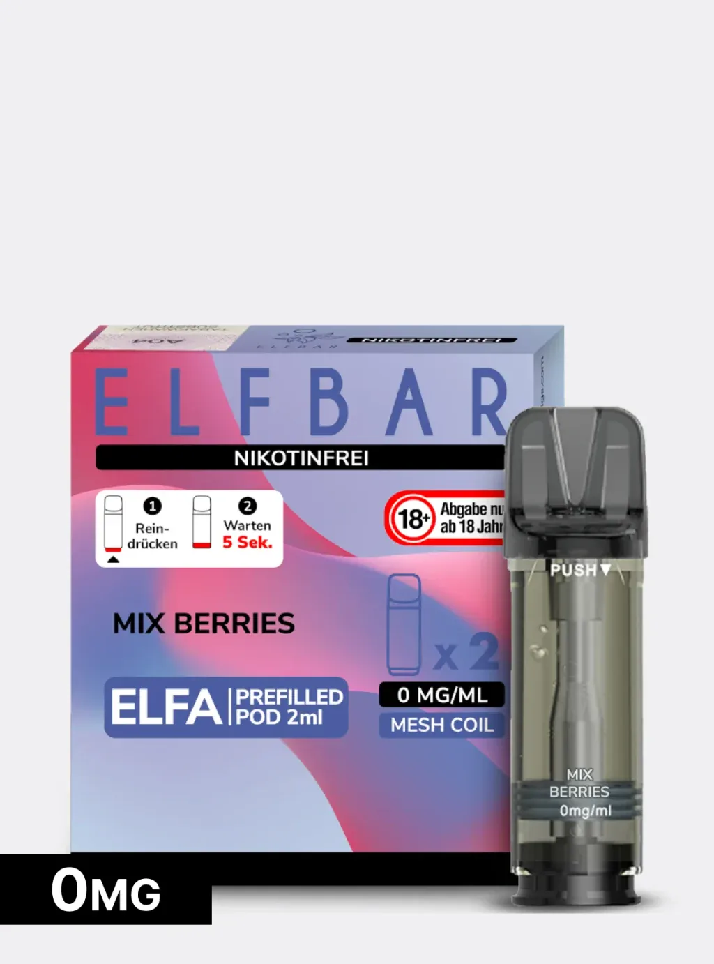 ELFBAR ELFA POD Nikotinfrei-mix berries