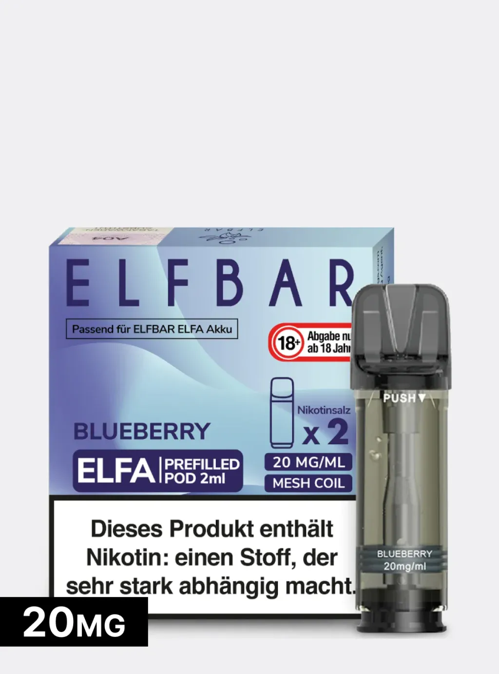 ELFBAR PODS 20mg Nikotin blueberry