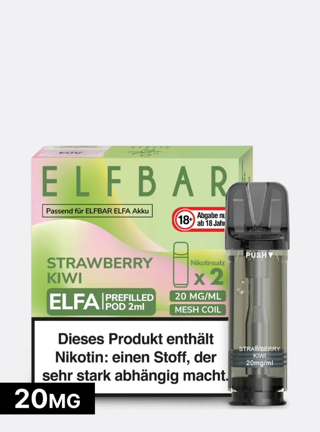 ELFBAR PODS 20mg Nikotin str kiwi