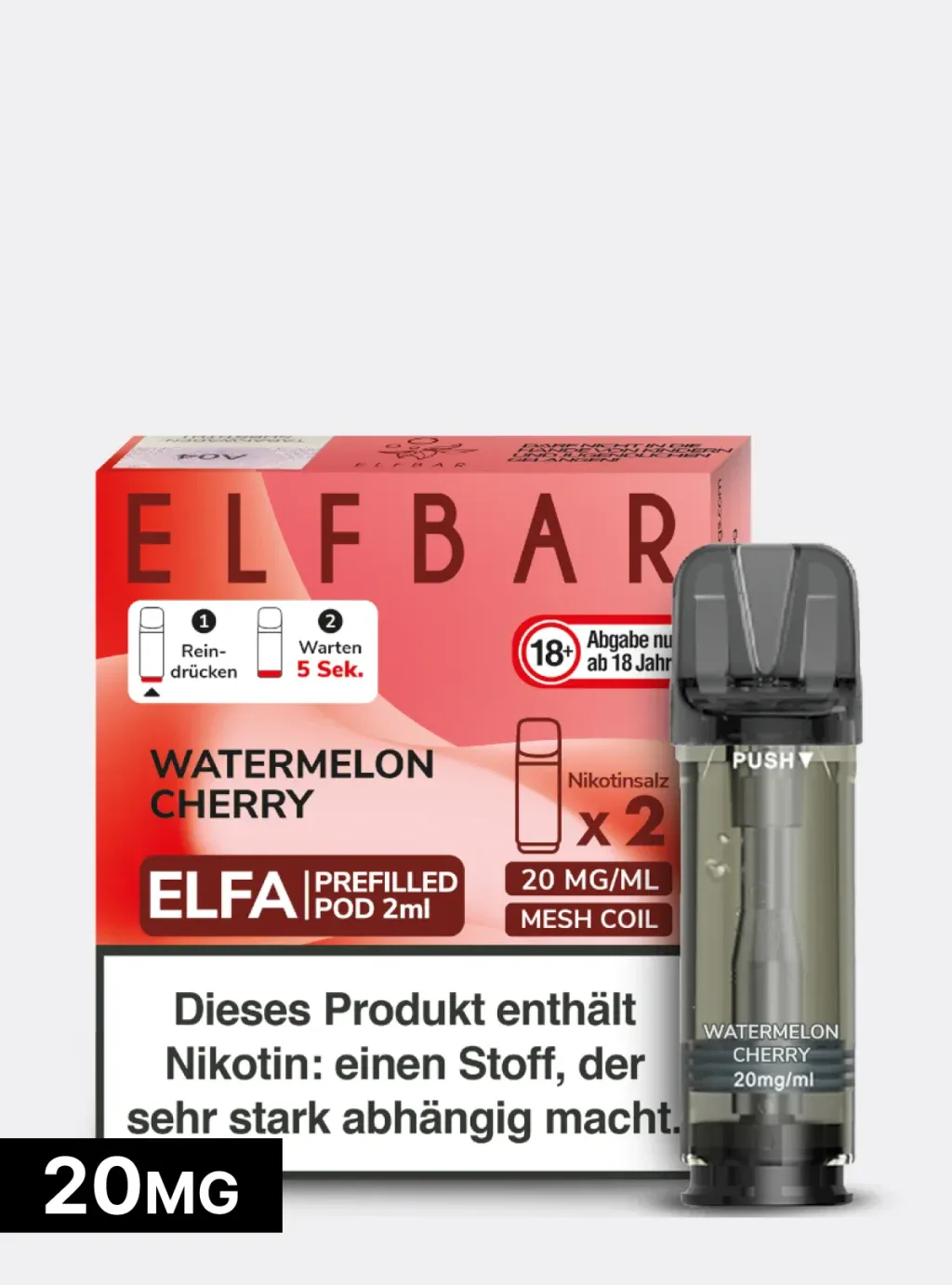 ELFBAR PODS 20mg Nikotin wat cherry