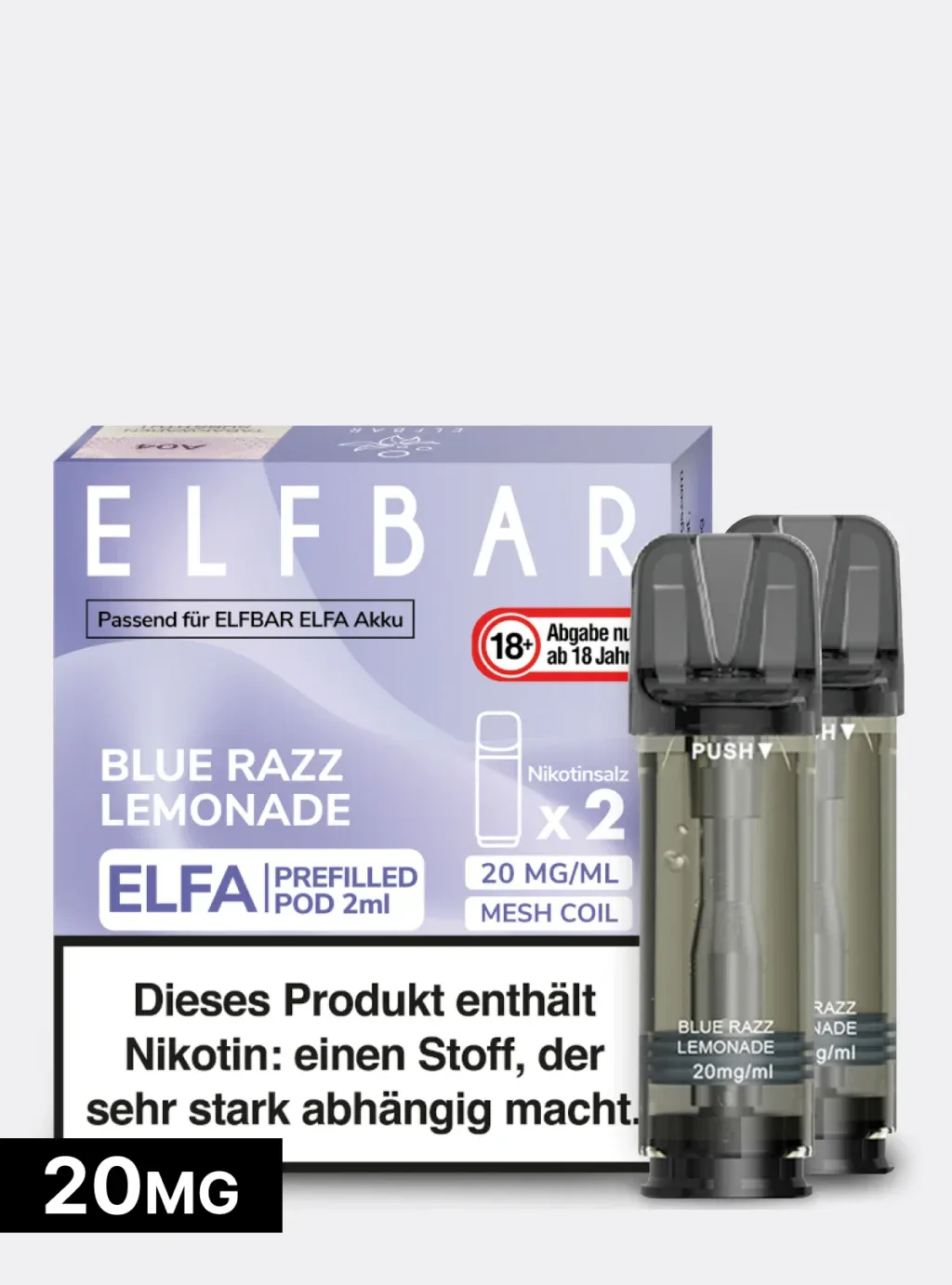 ELFBAR PODS Blue Razz Lemonade 20mg/ml Nikotin