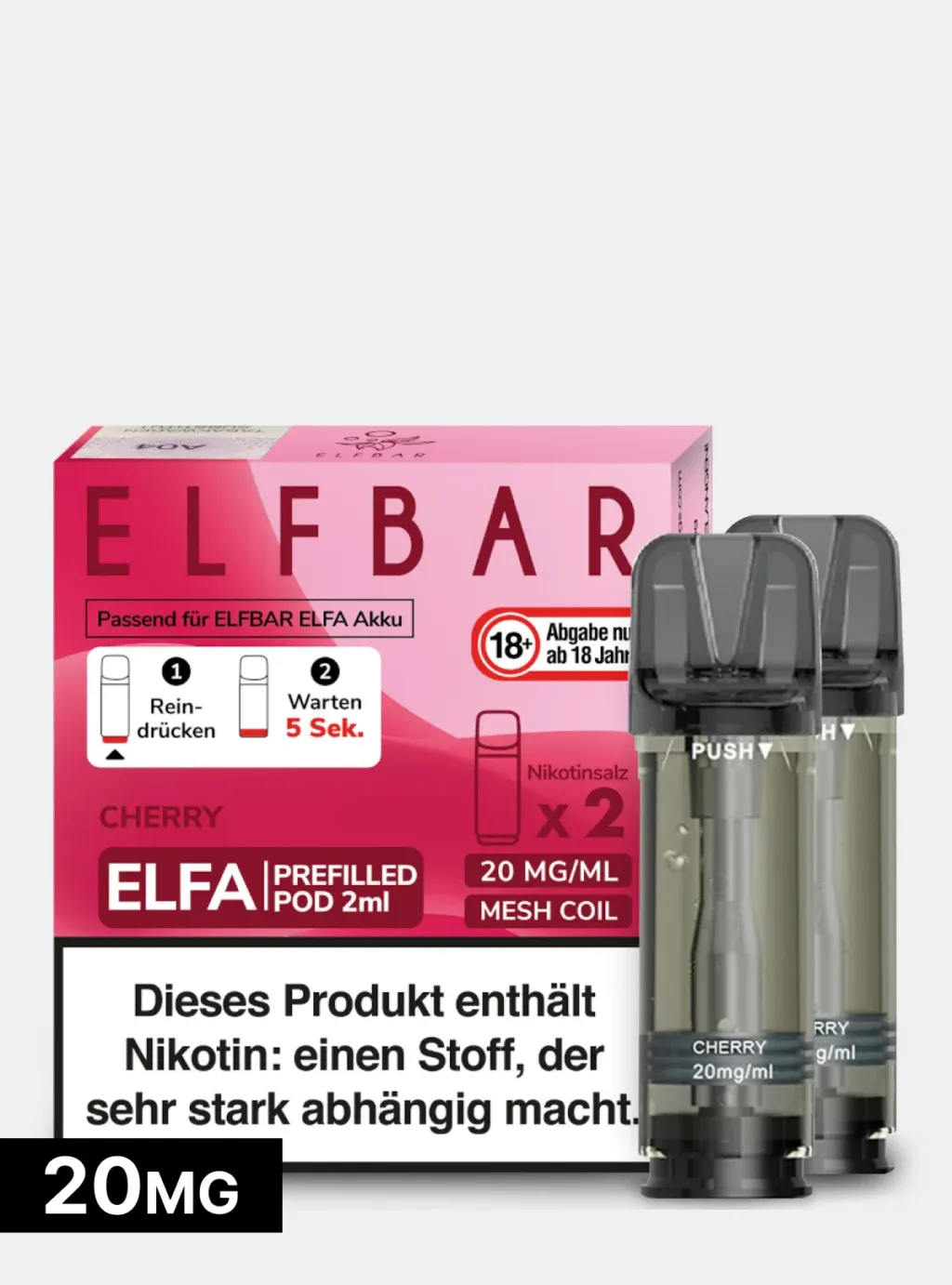 ELFBAR PODS Cherry (Cherry Candy) 20mg/ml Nikotin