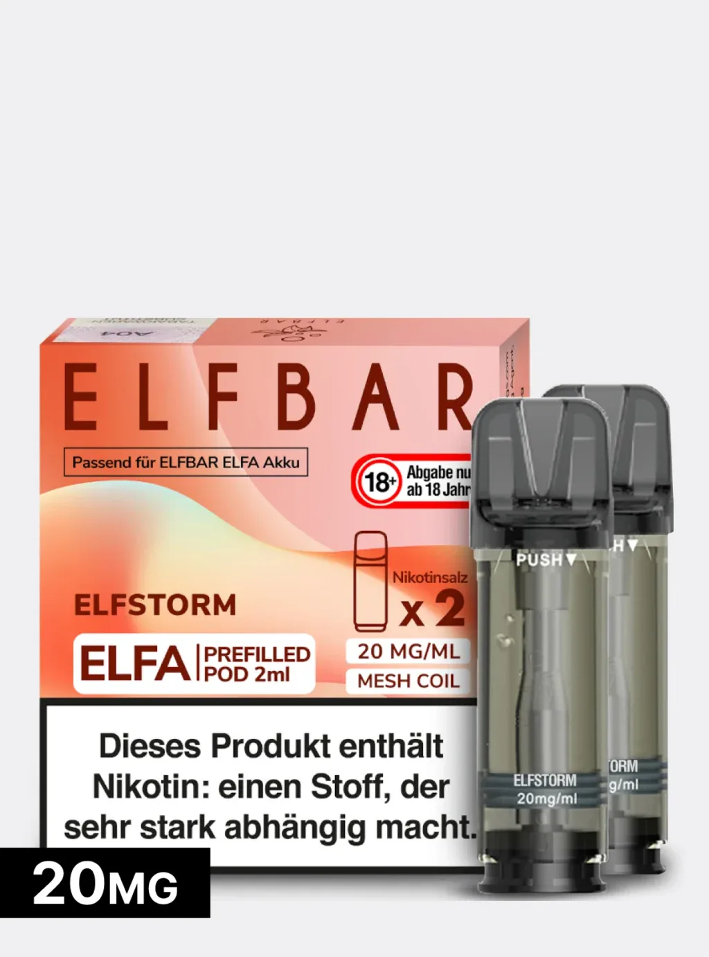warum läuft mein elfbar pod aus Pods Elfstorm (Elfergy) 20mg | Alternativen output power:Up To 100W Vape Nikotinstärke:0 mg/ml ELFA Prefilled Pods |