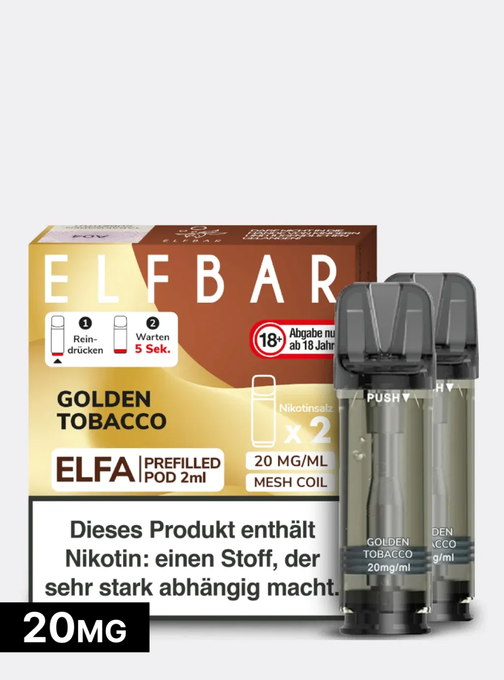 elfbar pods tabakgeschmack Golden Tobacco 20mg kaufen | ab 6,99 € elf bar cream tobacco Elf Bar 600 Prefilled FSK18 Colour:Black