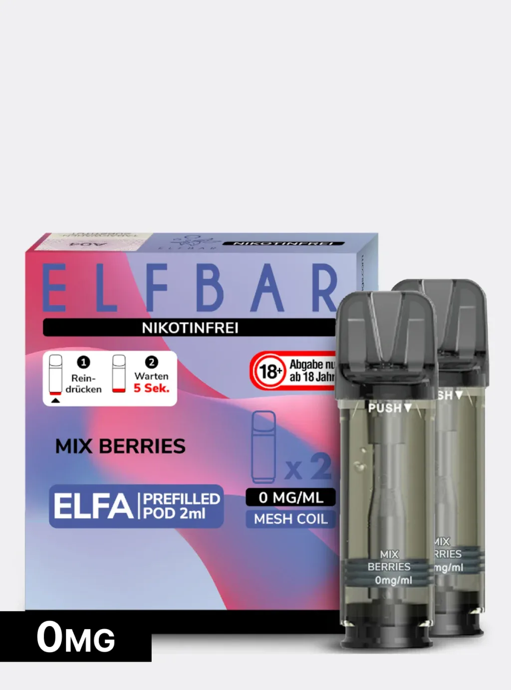 elfbar refill nikotinfrei PODS Mix Berries | 0mg | ab 6.99€ Elfbar 800 Elfbar ElfX Pro Anleitung Device Type-Nicotine Flavor:Strawberry Raspberry