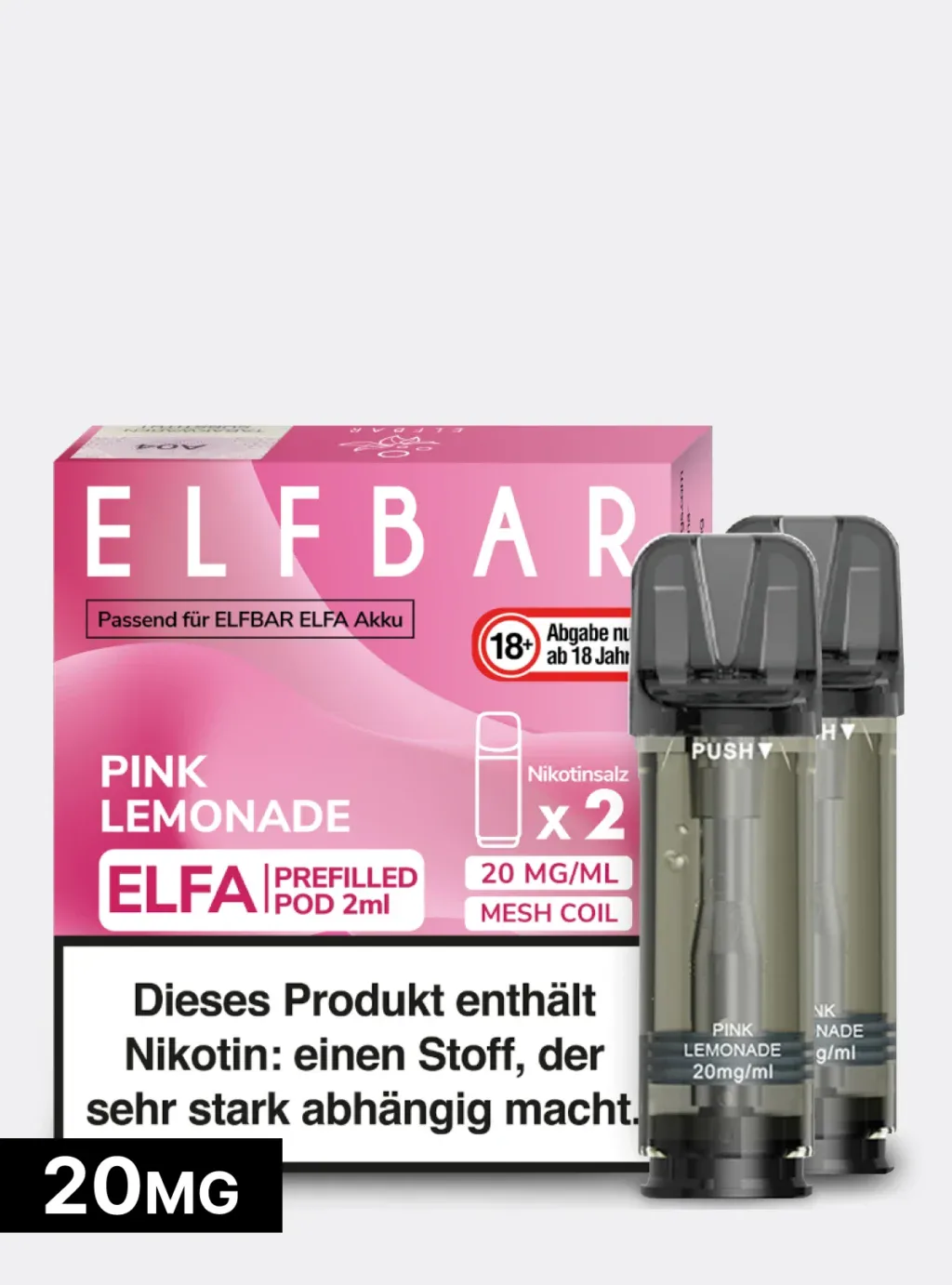 ELFBAR PODS Pink Lemonade 20mg/ml Nikotin