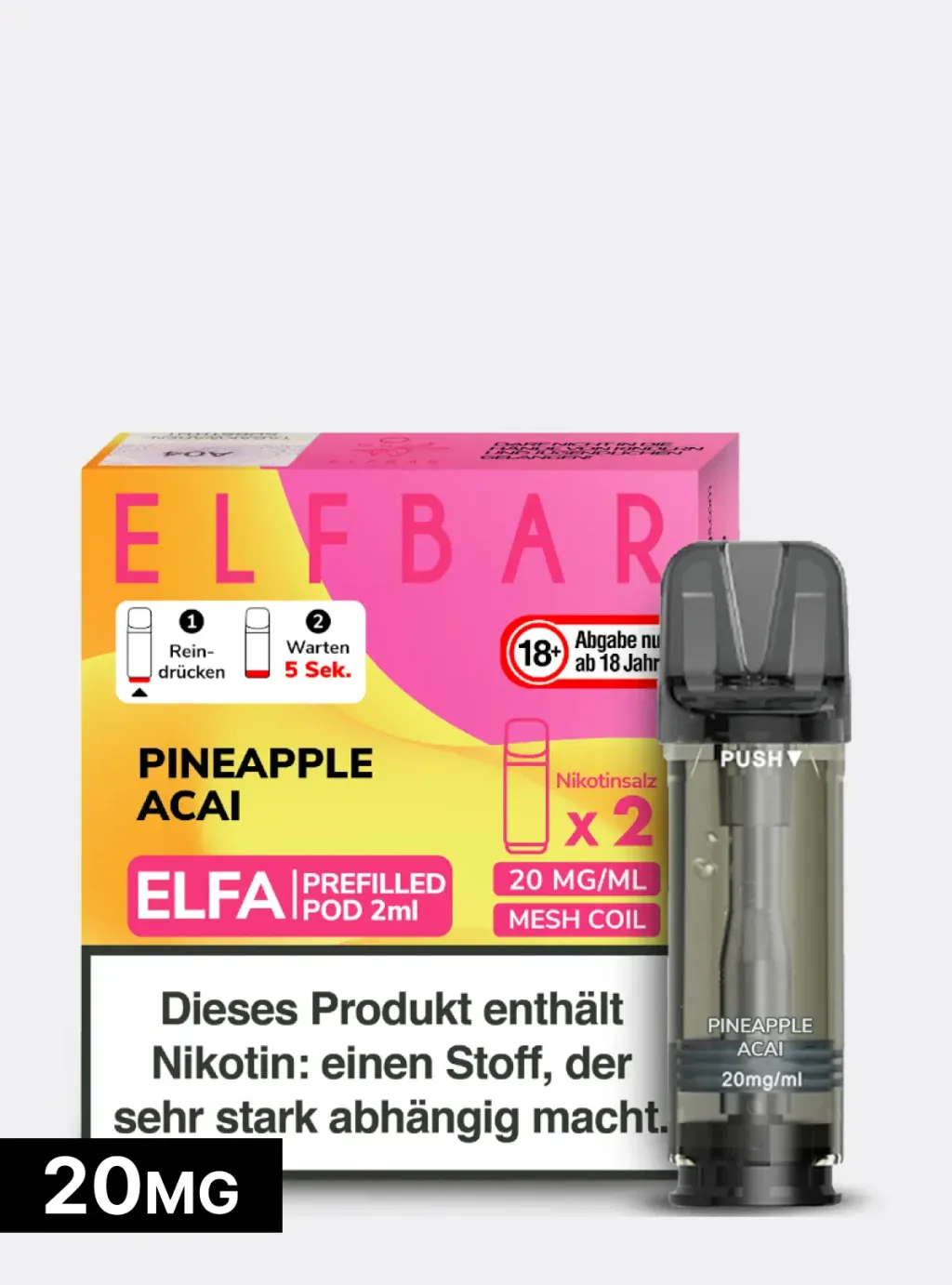 ELFBAR PODS 20mg Nikotin-acai