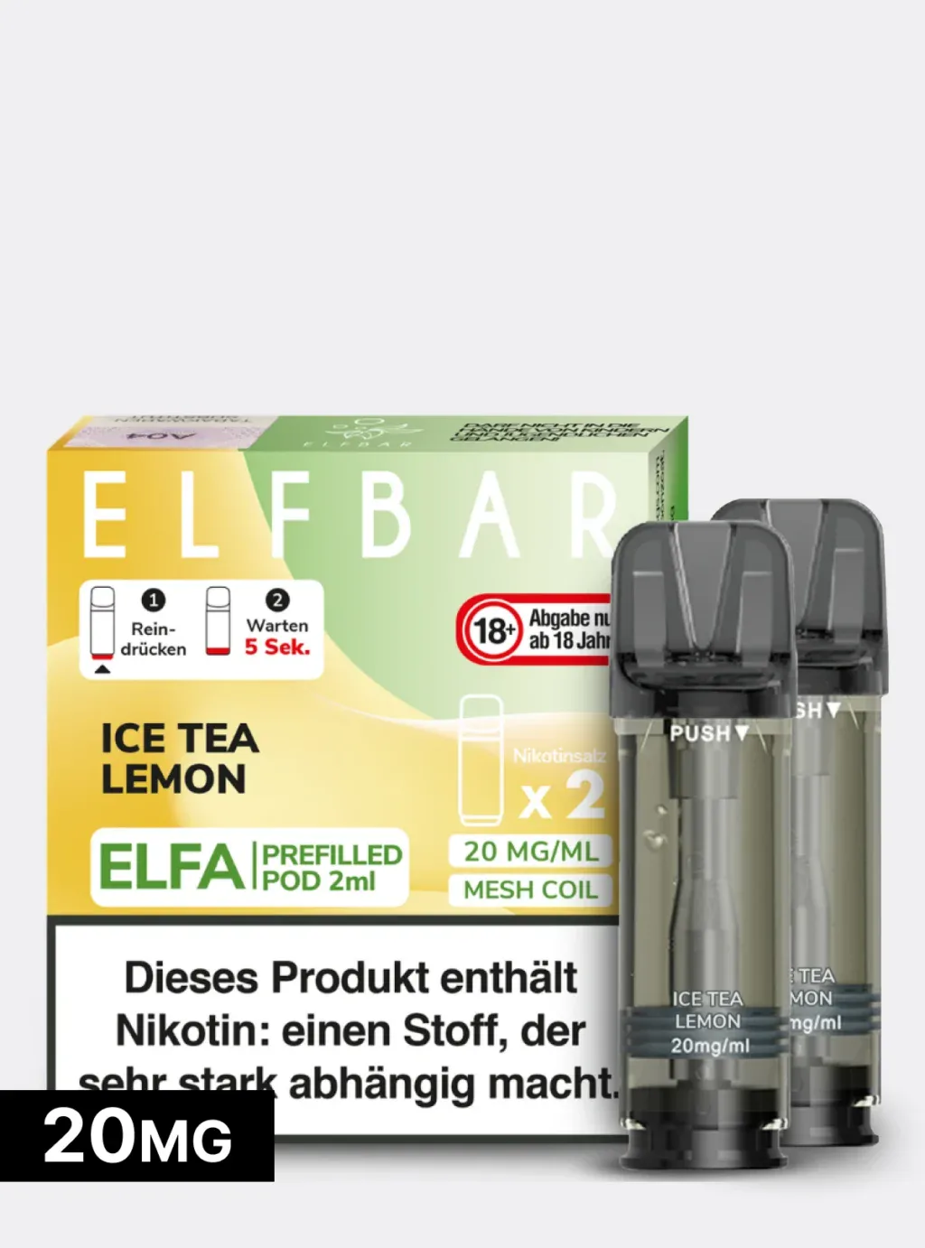 ELFBAR PODS Ice Tea Lemon 20mg/ml Nikotin