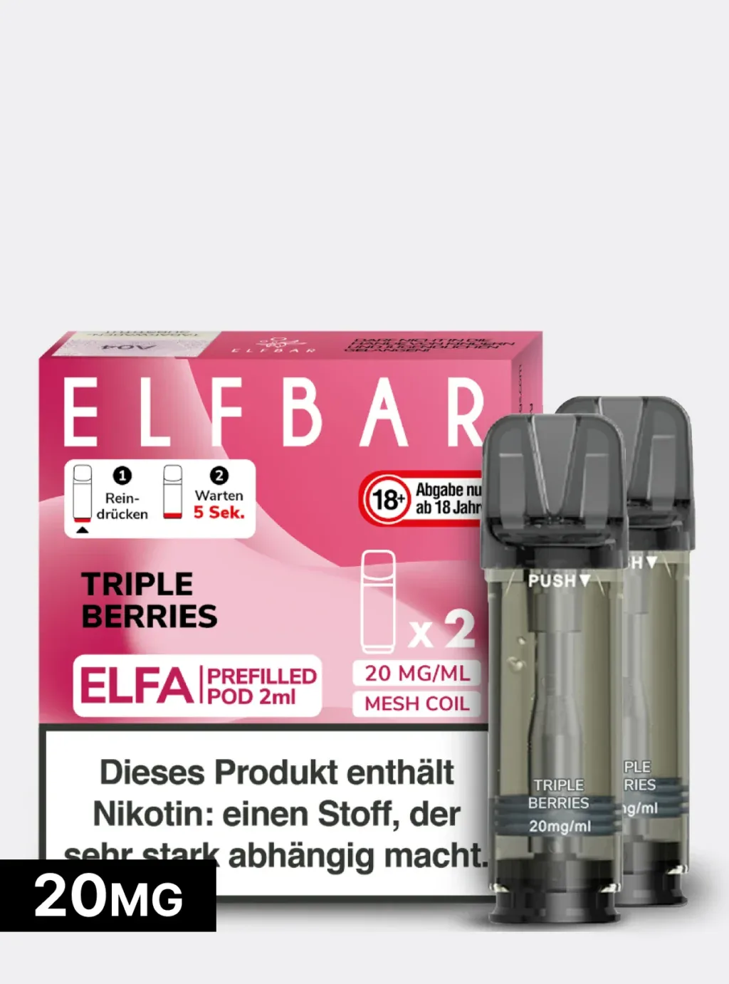 ELFBAR PODS Triple Berries 20mg/ml Nikotin