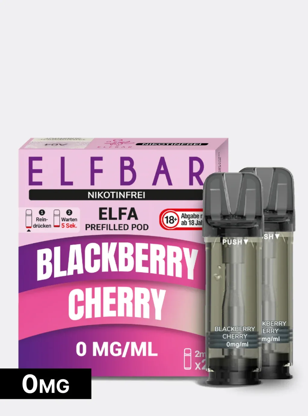 ELFBAR PODS Nikotinfrei Blackberry Cherry 0mg