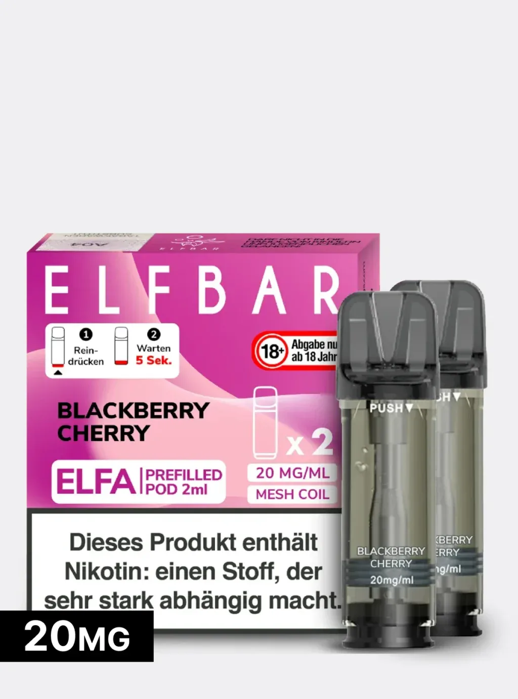 ELFBAR PODS Blackberry Cherry 20mg