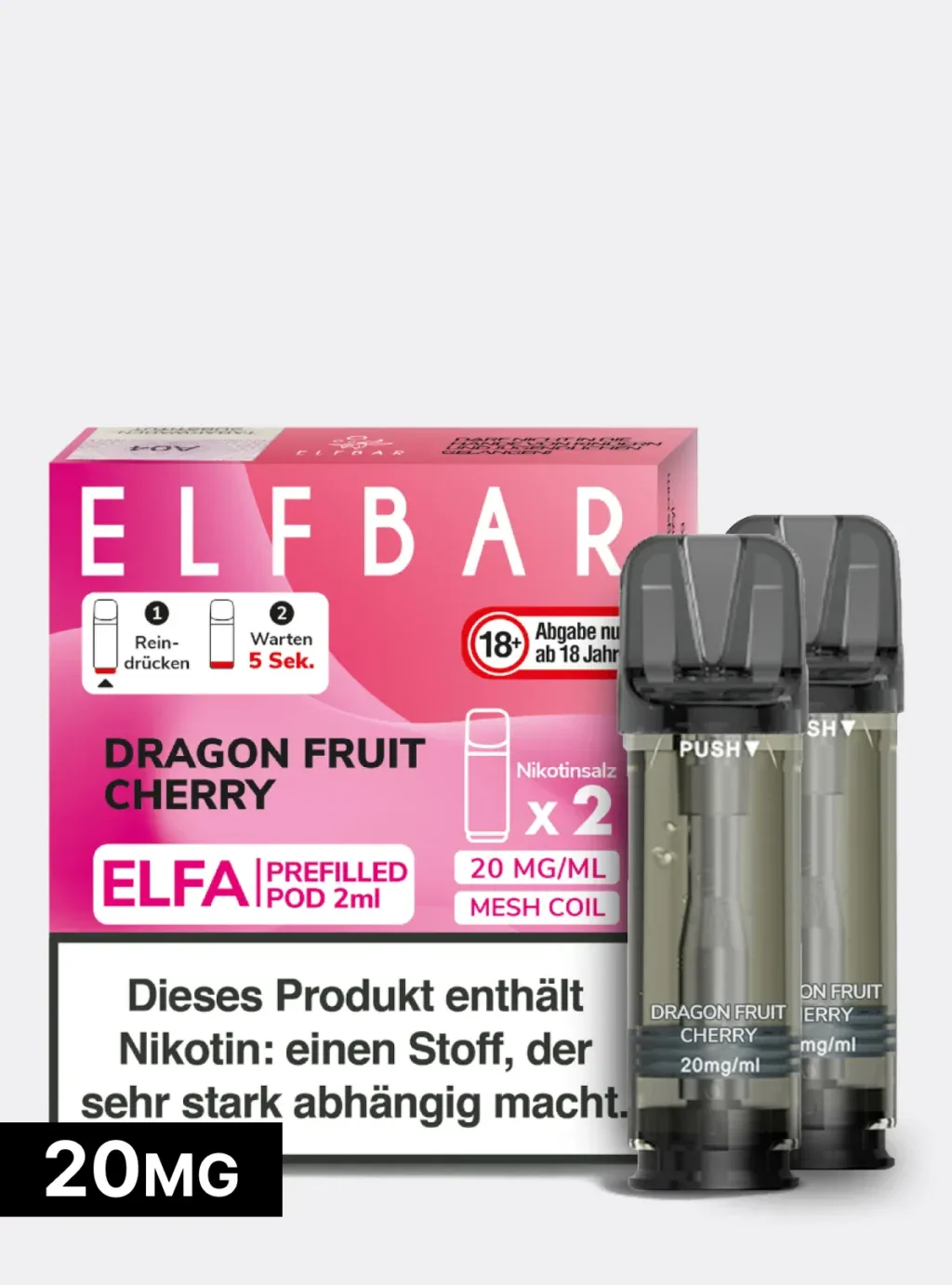 ELFBAR PODS Dragon Fruit Cherry 20mg