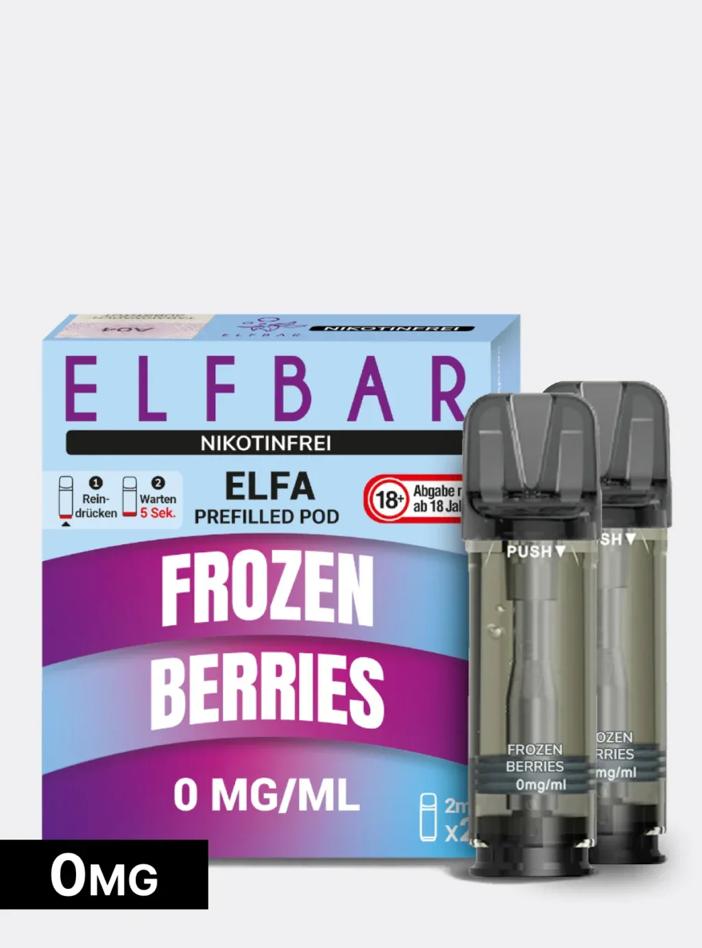 ELFBAR PODS Nikotinfrei Frozen Berries 0mg