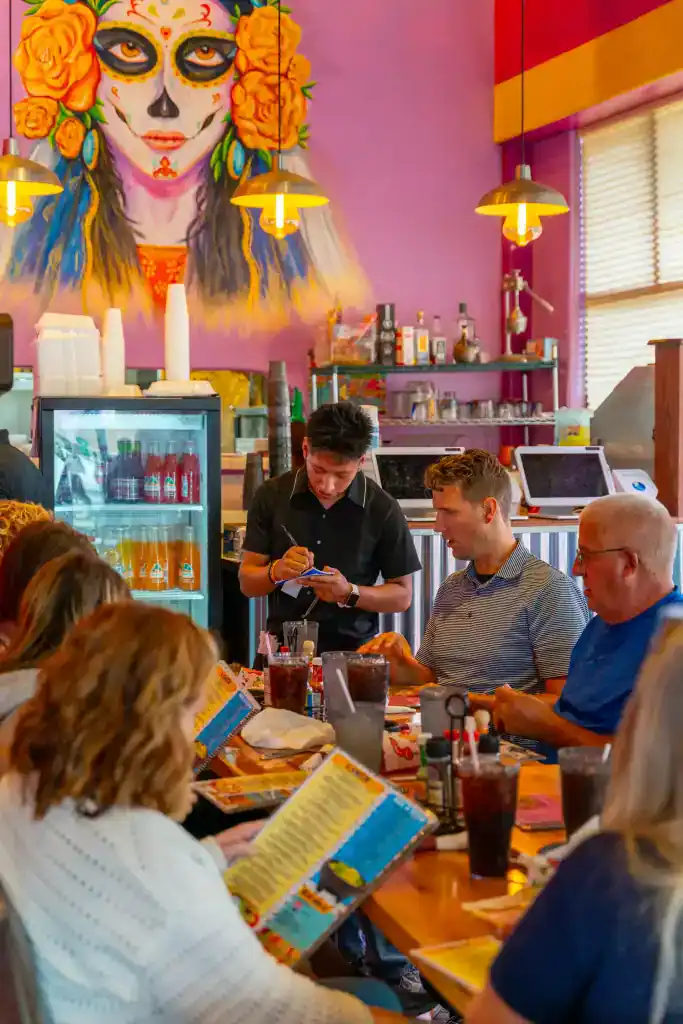 Customers dining