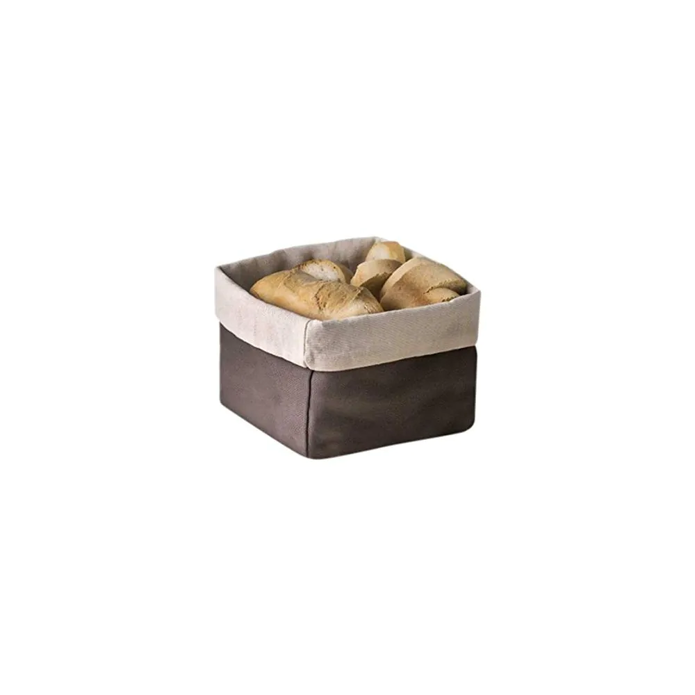 Cestino pane marrone cm.14x14x8