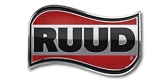 The RUUD logo, featuring bold white letters on a red and black wavy background. As your trusted, family-owned comfort specialists in Las Vegas, Fetch‑A‑Tech works with quality brands like RUUD to keep your home comfortable and your experience hassle-free.