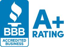 The BBB Accredited Business logo proudly highlights Fetch‑A‑Tech’s A+ rating in bold blue and white. As a family-owned Las Vegas company, we’re committed to delivering honest, helpful service our community can trust.