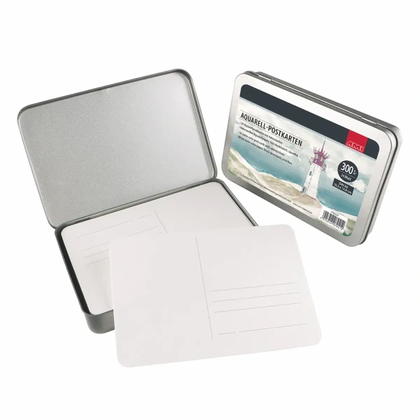 ami watercolor postcard pad 300 g/m² a6 (24 sheets)
