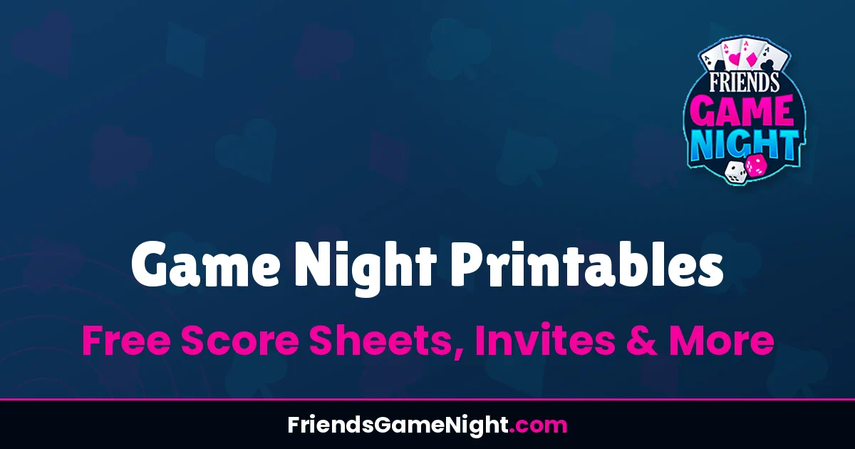 Read more about the article Game Night Printables