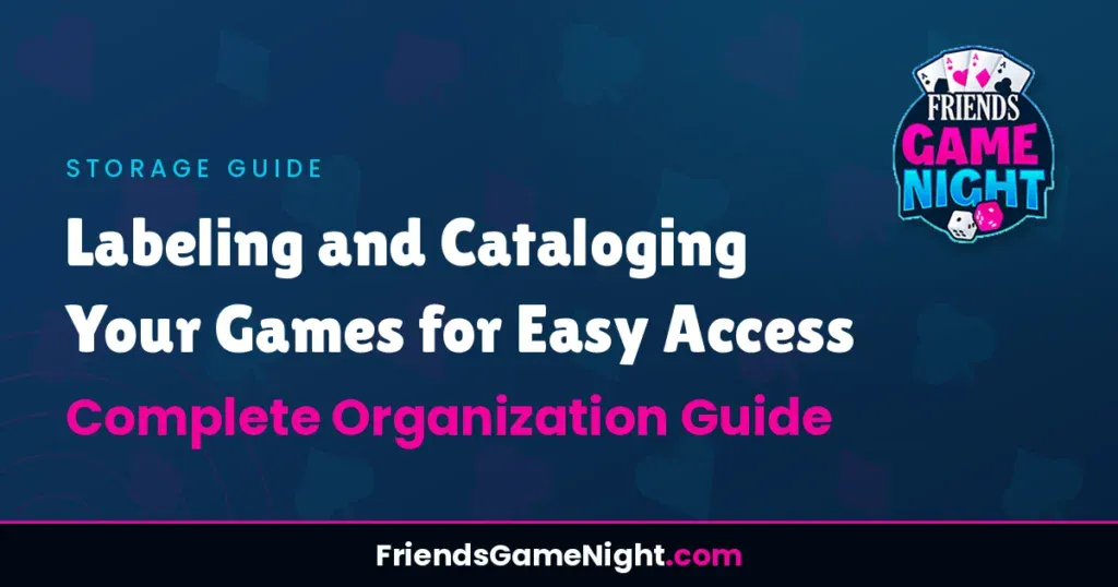Labeling and Cataloging Your Games for Easy Access: Complete Organization Guide