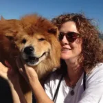 Jean Donaldson with her personal dog, Buffy