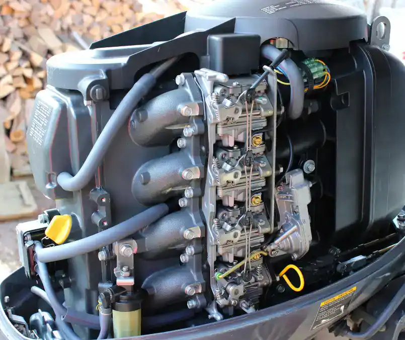 High-performance boat motor for sales at Hall's Sport Center.