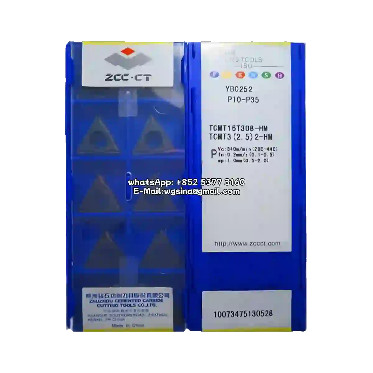Zcc 100% Original TCMT16T308-HM YBC252/TCMT 10PCS