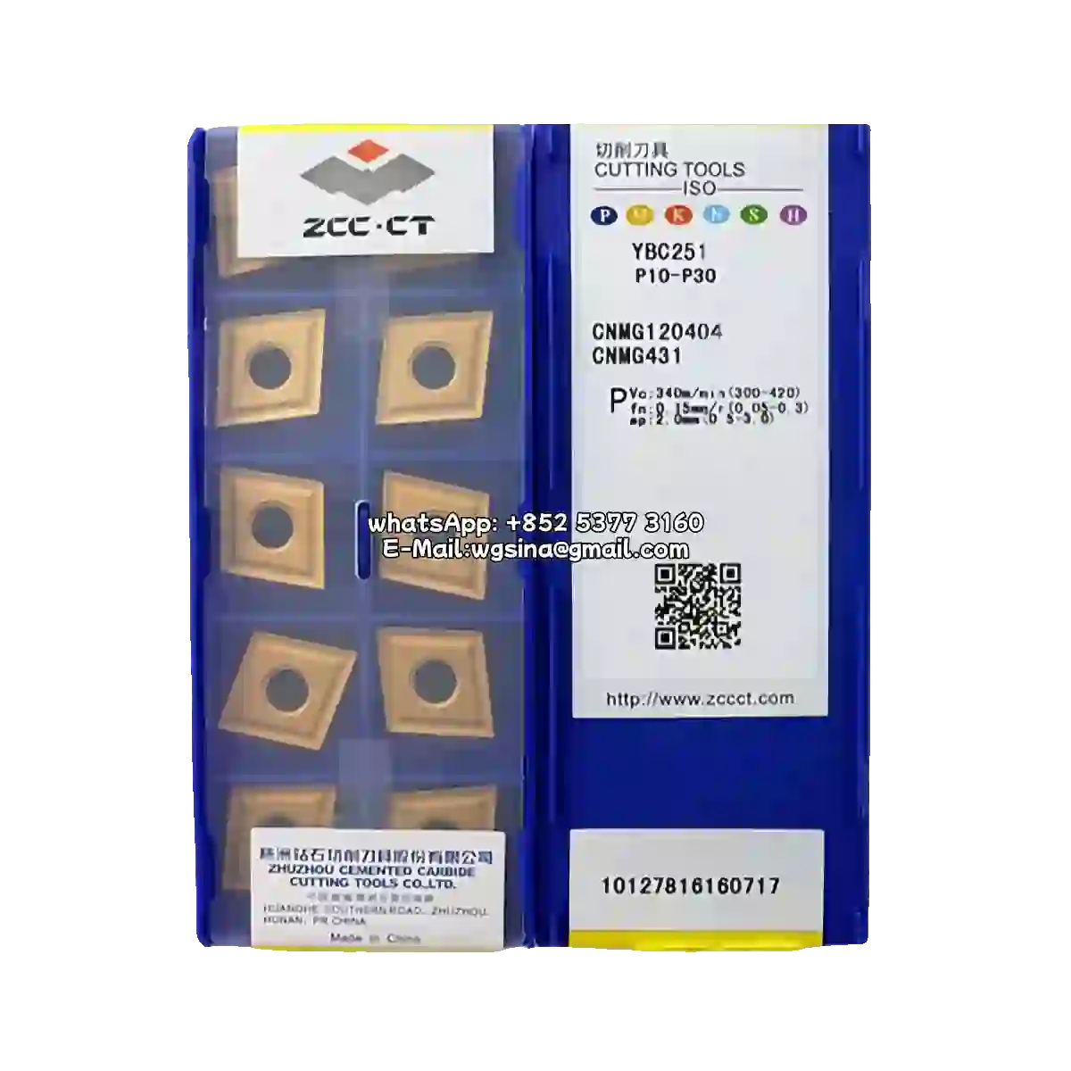 Zcc 100% Original CNMG120404 YBC251/CNMG 10PCS