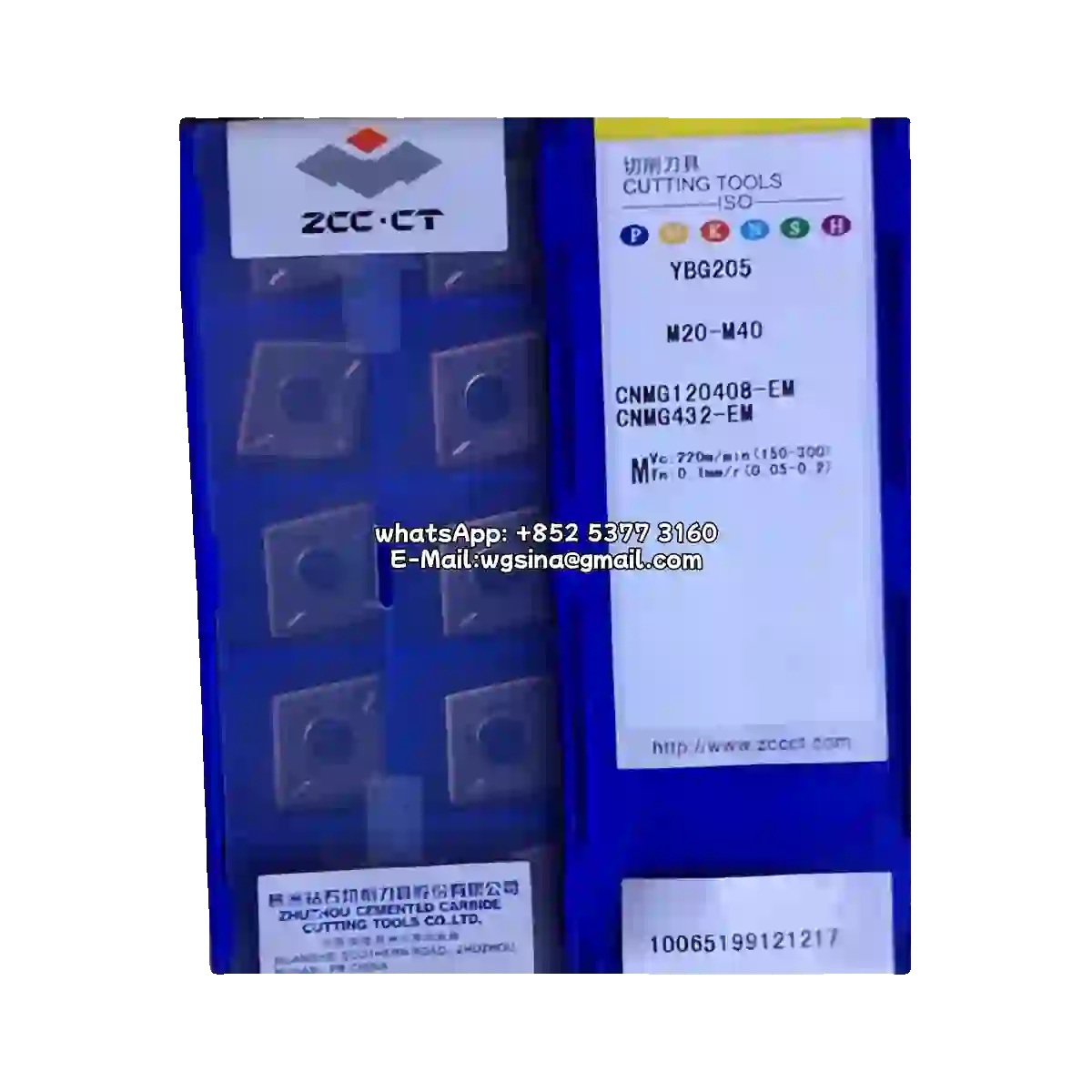 Zcc 100% Original CNMG120408-EM YBG205/CNMG 10PCS