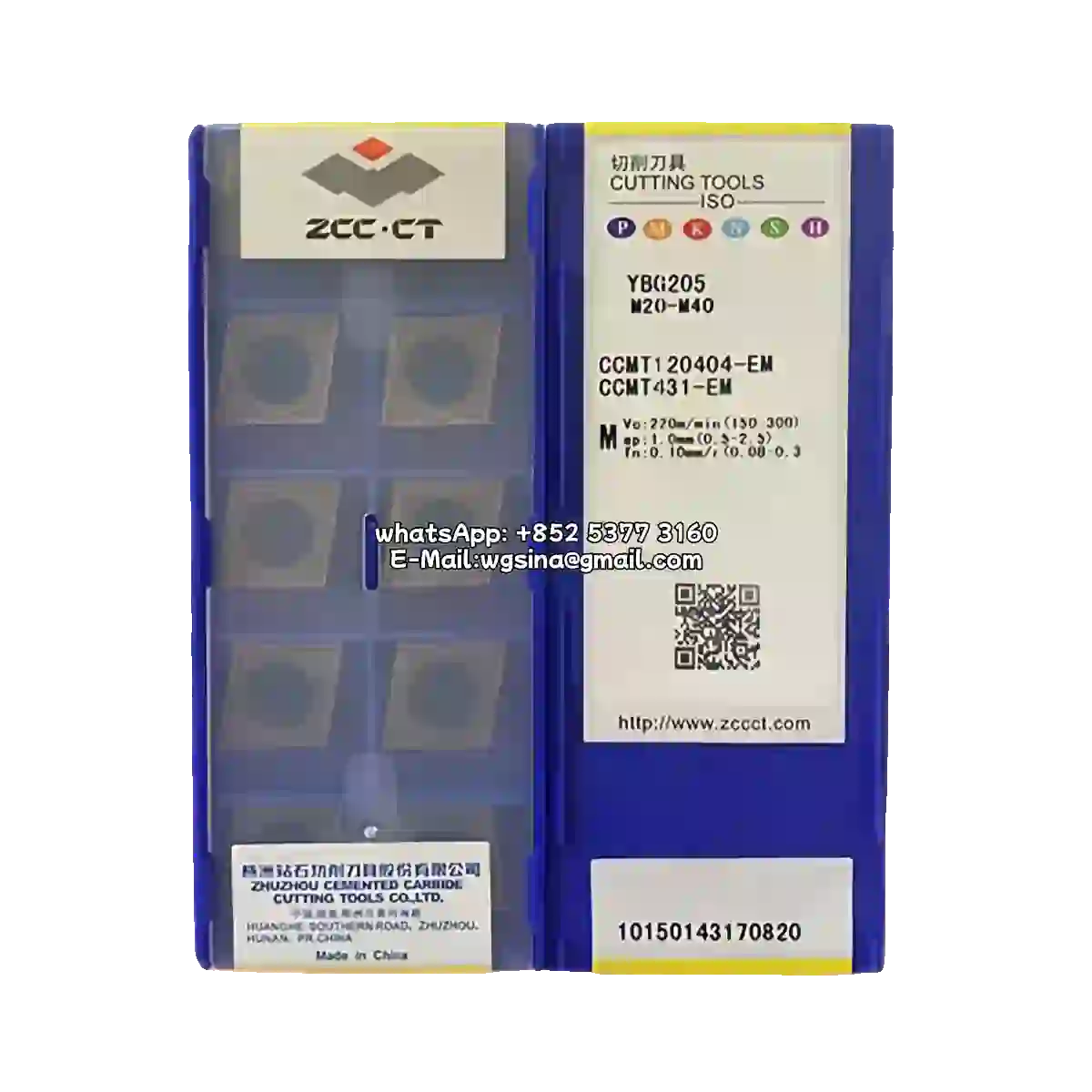 Zcc 100% Original CCMT120404-EM YBG205/CCMT 10PCS