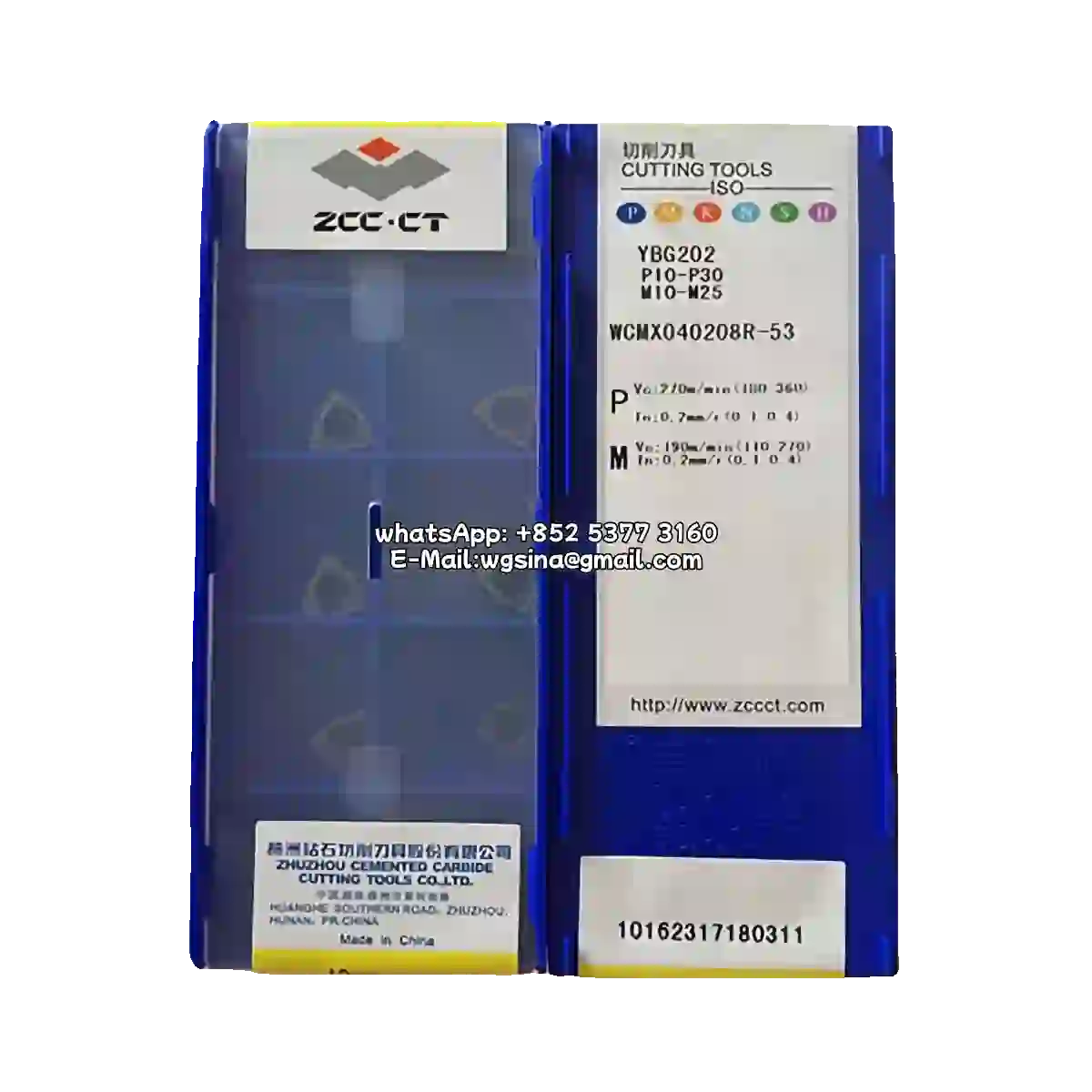 Zcc 100% Original WCMX040208R-53 YBG202/WCMX 10PCS