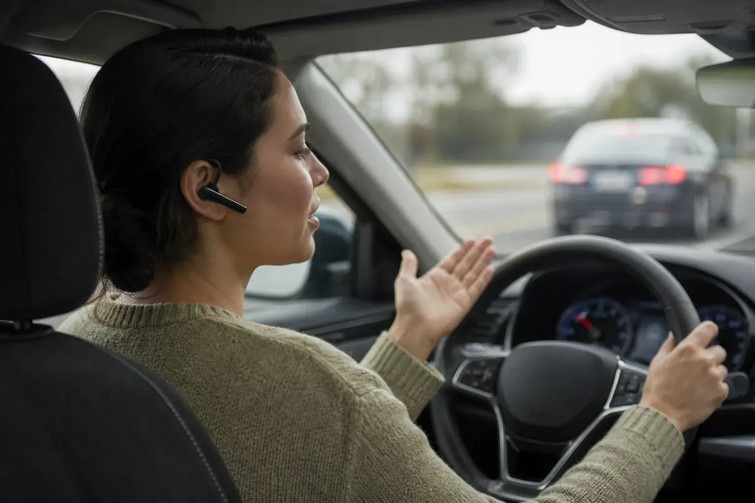 calling 911 hands free via bluetooth to report reckless aggressive driver