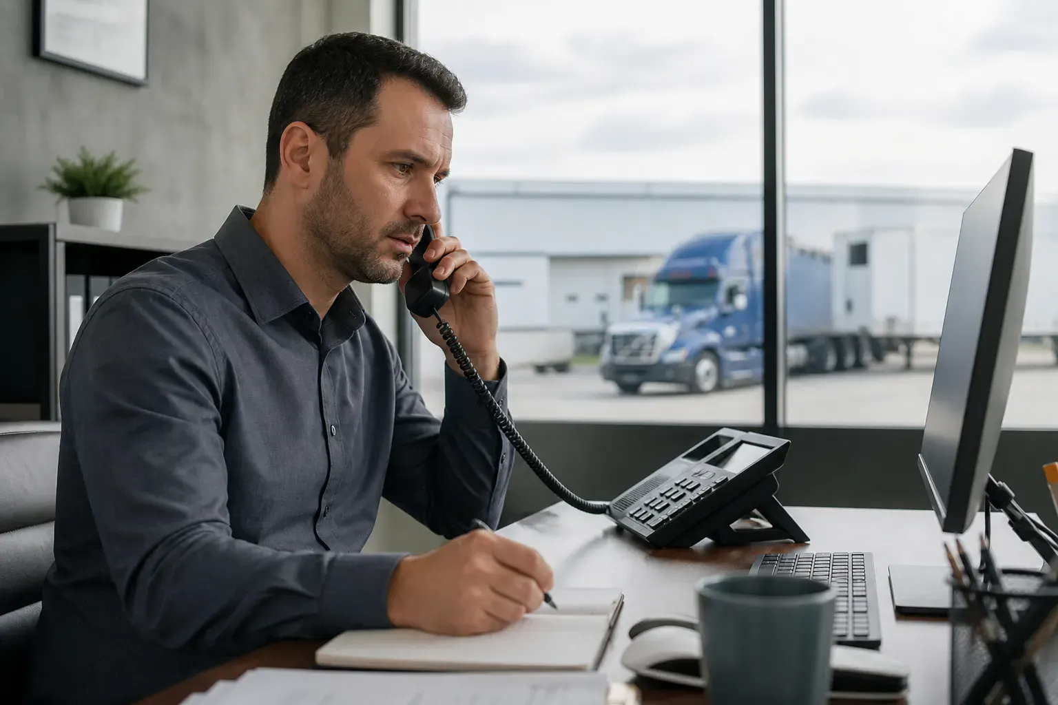 reporting commercial semi truck fleet driver to company safety hotline