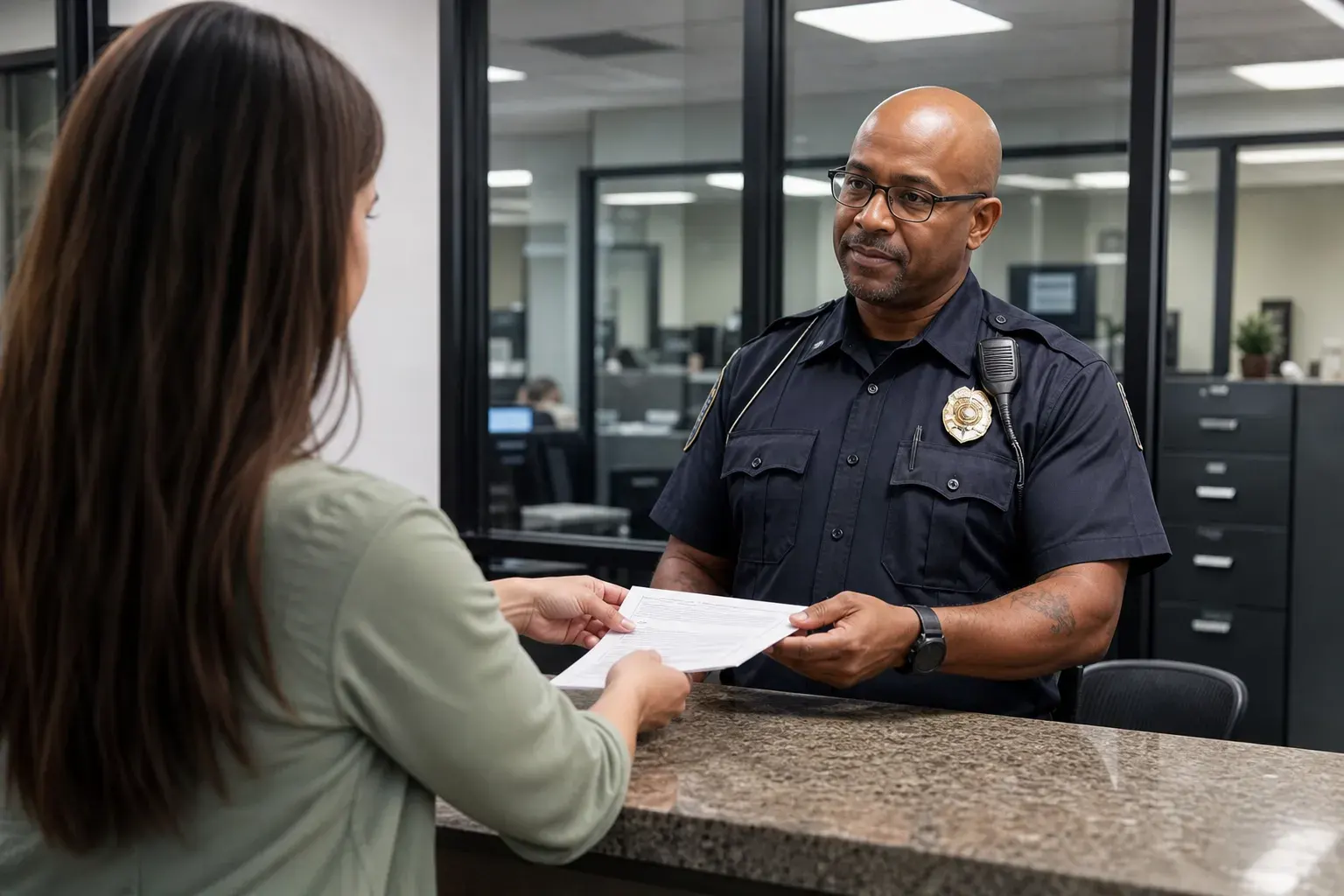 submitting citizen traffic incident report to local police non emergency records