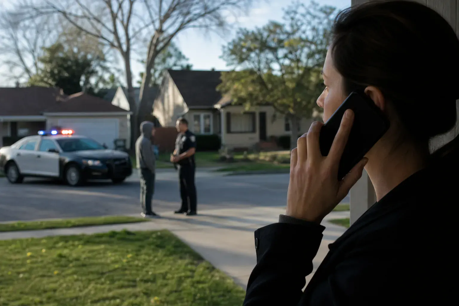 Resident reviewing neighbor disturbance notes and municipal code enforcement guidelines