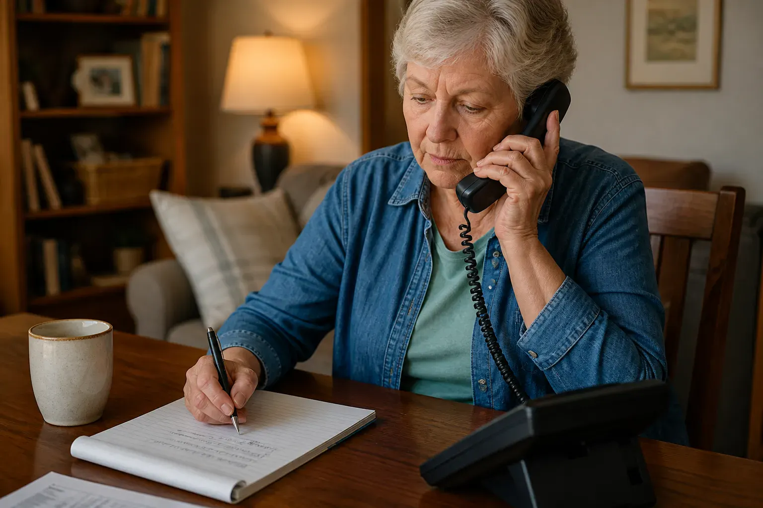 Calling the DOJ National Elder Fraud Hotline from home