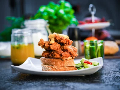 Buttermilk Fried Chicken Kimchi Style