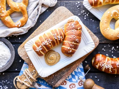 Weißwurst in der Brezn