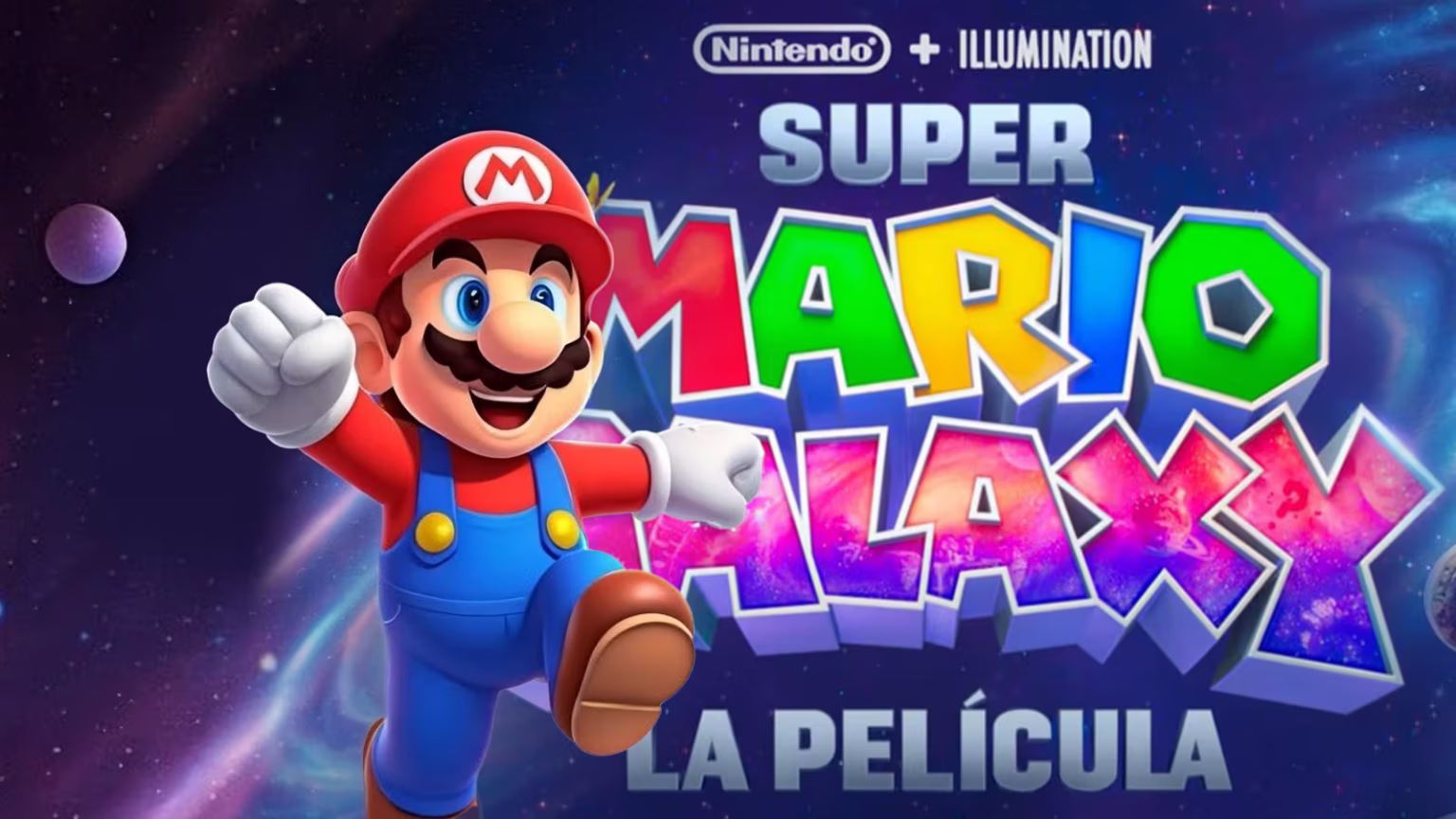 Póster promocional de Super Mario Galaxy