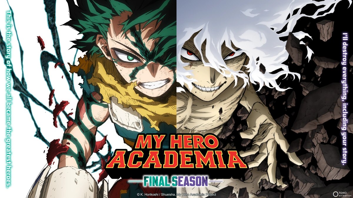 Key visual oficial de la Final Season de My Hero Academia con Deku y Shigaraki enfrentados