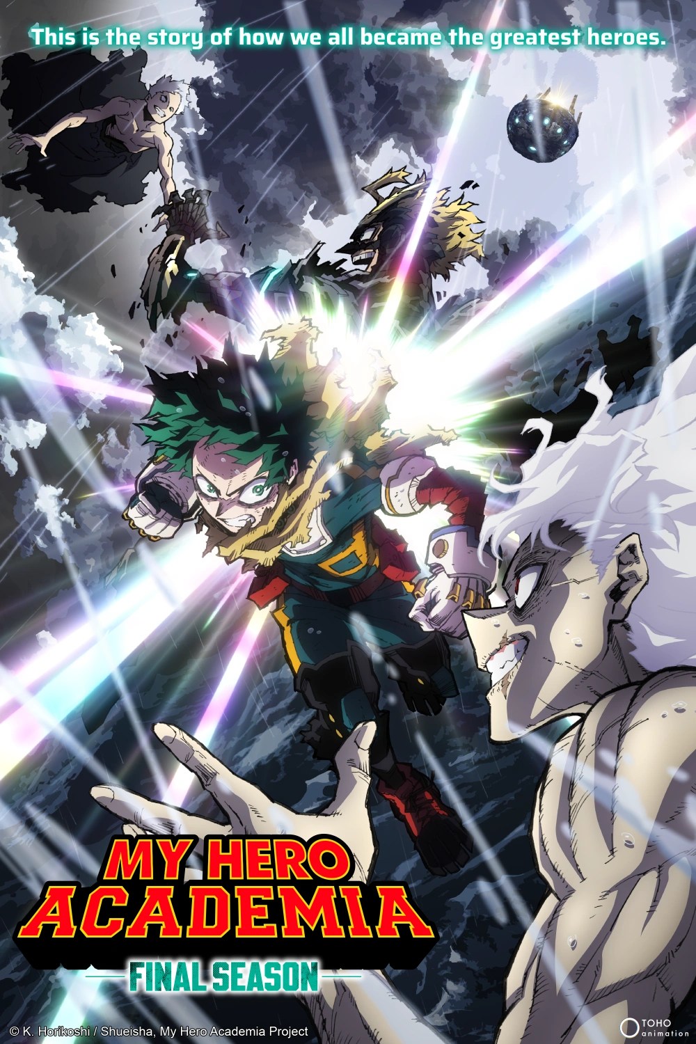 Key visual oficial de la Final Season de My Hero Academia con Deku y Shigaraki enfrentados