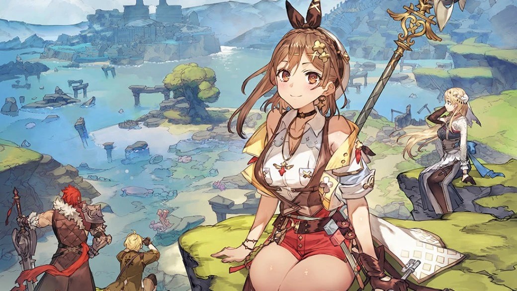 Portada oficial del ASMR de Atelier Ryza con Ryza y Klaudia