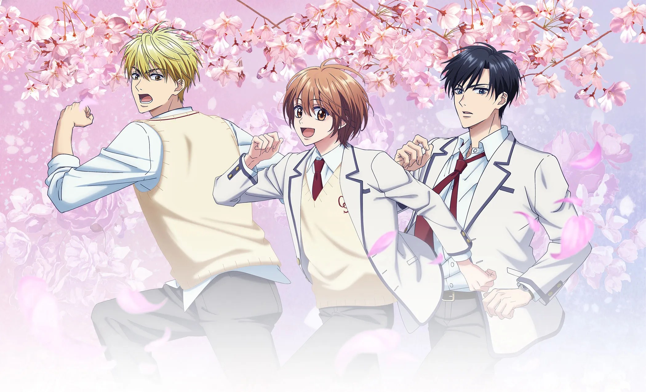 Visual principal del anime Hanazakari no Kimitachi e con fecha de estreno 2026